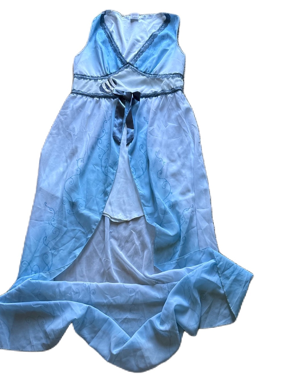 Spirit Halloween Corpse Bride Dress Large Costume Blue Gray